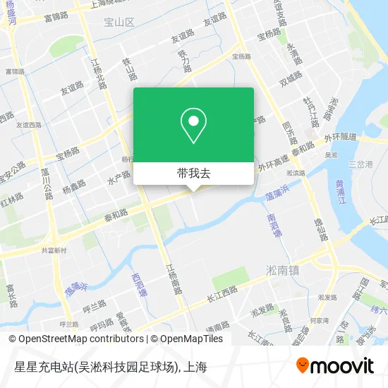 星星充电站(吴淞科技园足球场)地图