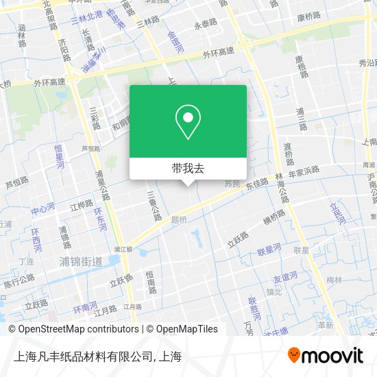 上海凡丰纸品材料有限公司地图