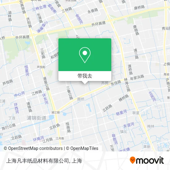上海凡丰纸品材料有限公司地图