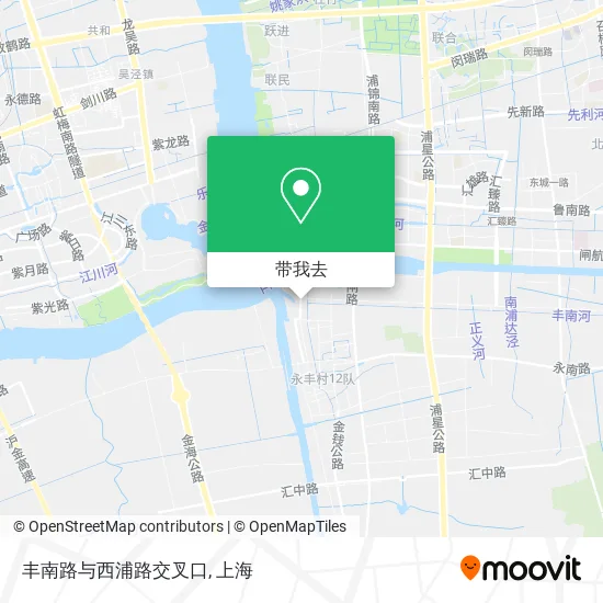 丰南路与西浦路交叉口地图