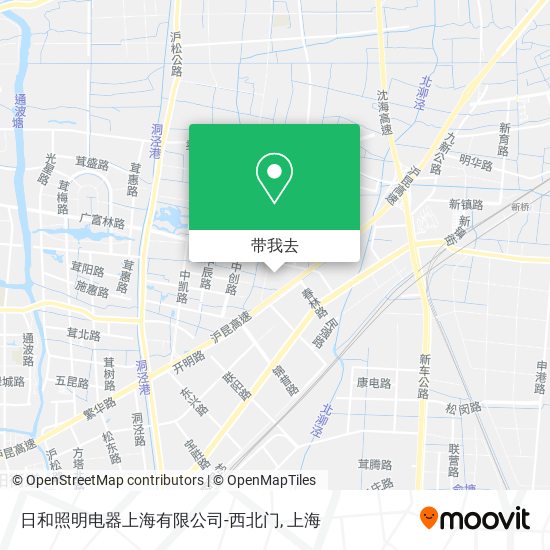 日和照明电器上海有限公司-西北门地图
