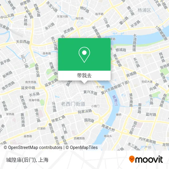 城隍庙(后门)地图