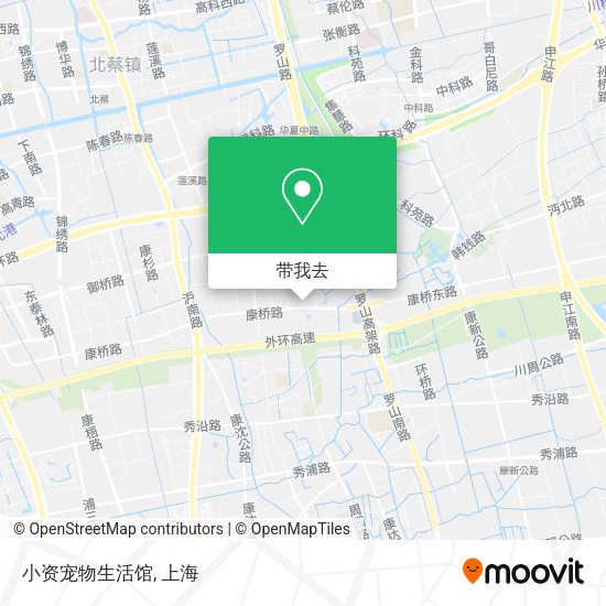 小资宠物生活馆地图