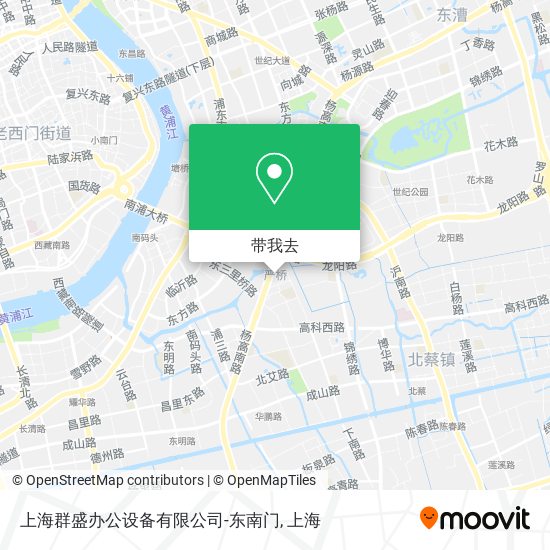 上海群盛办公设备有限公司-东南门地图