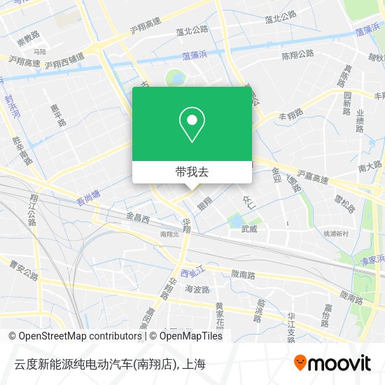云度新能源纯电动汽车(南翔店)地图