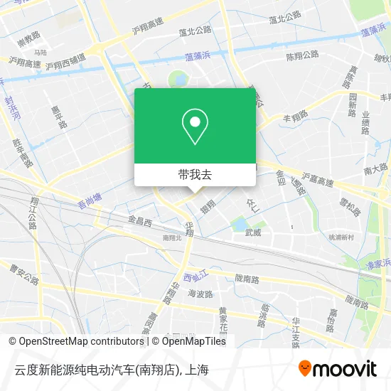 云度新能源纯电动汽车(南翔店)地图