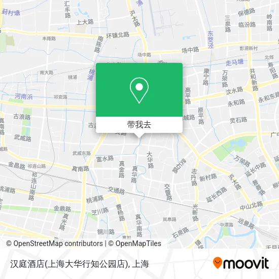 汉庭酒店(上海大华行知公园店)地图