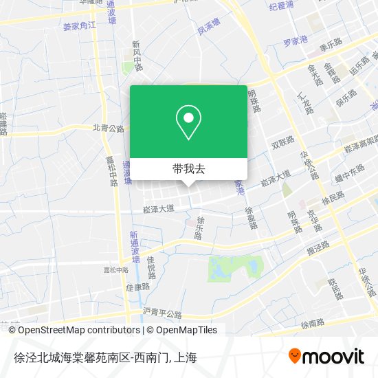 徐泾北城海棠馨苑南区-西南门地图