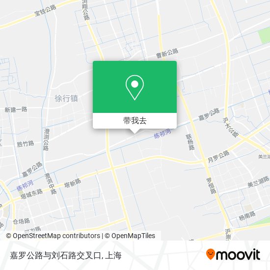 嘉罗公路与刘石路交叉口地图