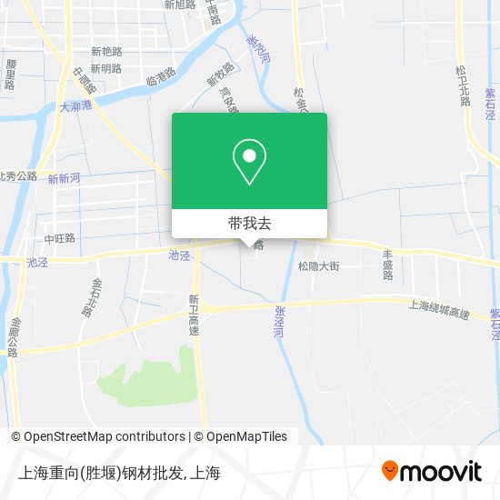 上海重向(胜堰)钢材批发地图