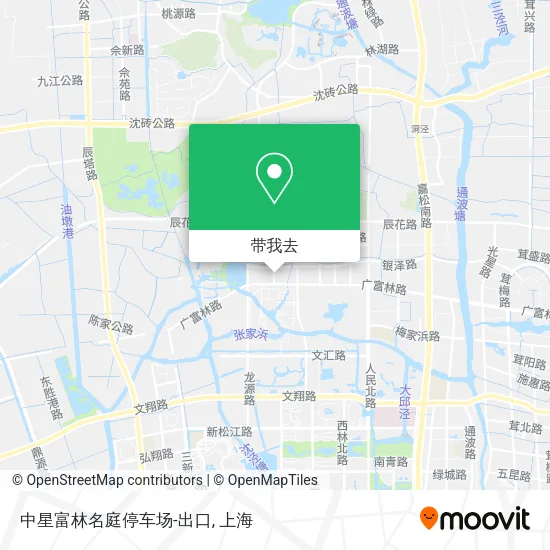 中星富林名庭停车场-出口地图