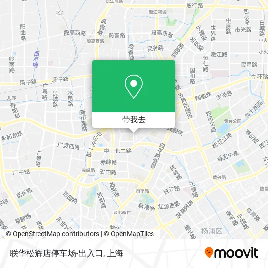联华松辉店停车场-出入口地图