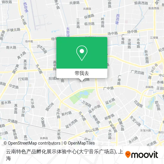 云南特色产品孵化展示体验中心(大宁音乐广场店)地图