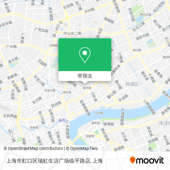 上海市虹口区瑞虹生活广场临平路店地图