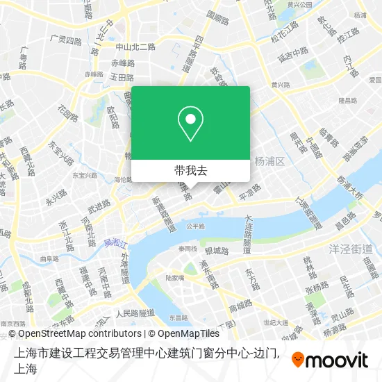 上海市建设工程交易管理中心建筑门窗分中心-边门地图
