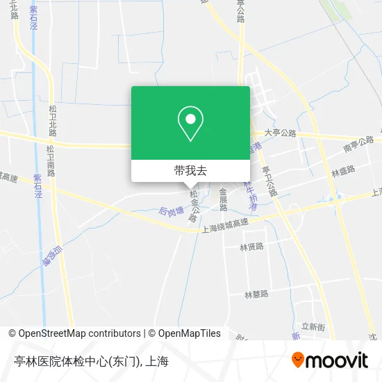 亭林医院体检中心(东门)地图