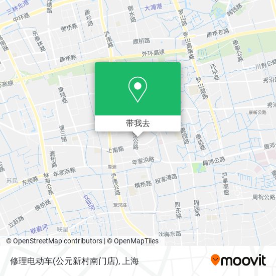 修理电动车(公元新村南门店)地图