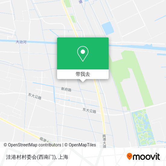 洼港村村委会(西南门)地图