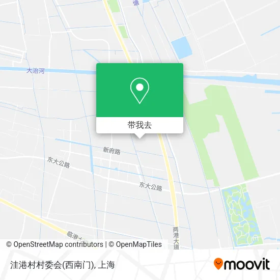 洼港村村委会(西南门)地图