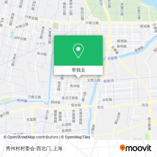 秀州村村委会-西北门地图