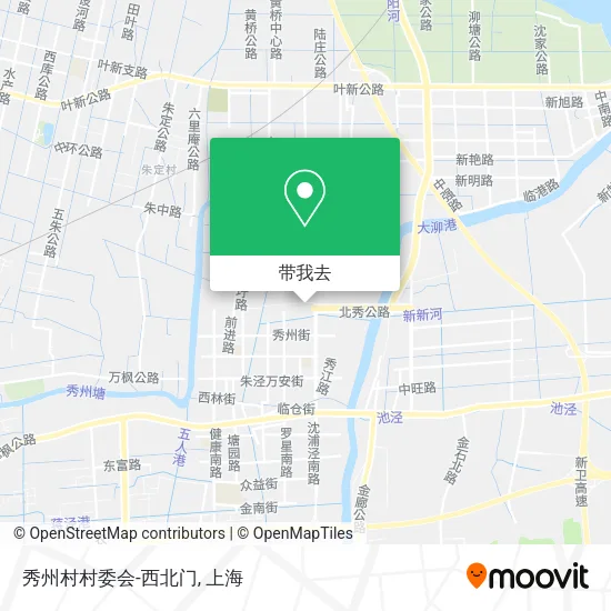 秀州村村委会-西北门地图