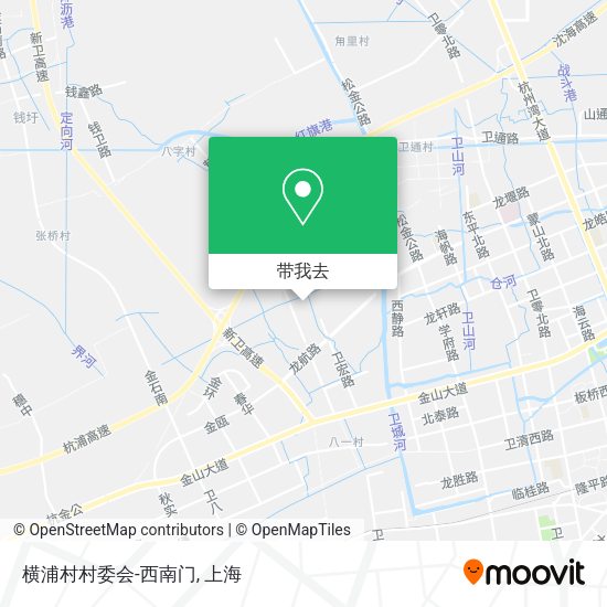 横浦村村委会-西南门地图