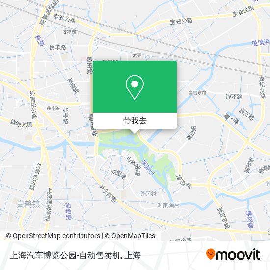 上海汽车博览公园-自动售卖机地图