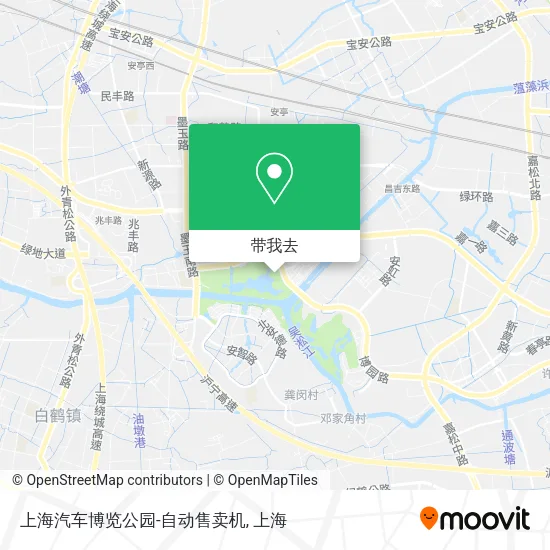 上海汽车博览公园-自动售卖机地图