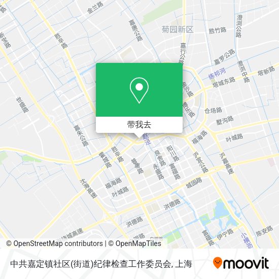 中共嘉定镇社区(街道)纪律检查工作委员会地图