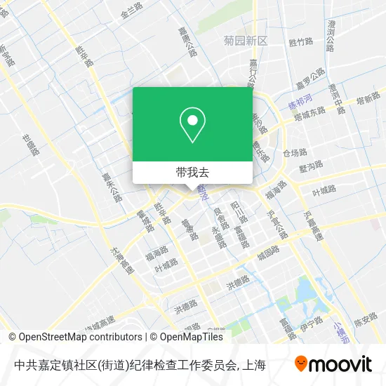 中共嘉定镇社区(街道)纪律检查工作委员会地图