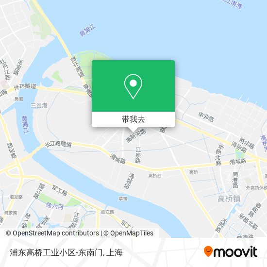 浦东高桥工业小区-东南门地图