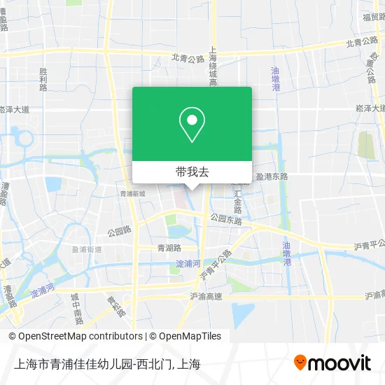 上海市青浦佳佳幼儿园-西北门地图