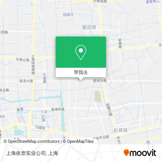 上海依崇实业公司地图
