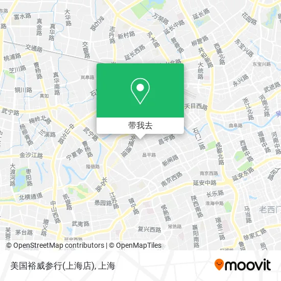 美国裕威参行(上海店)地图