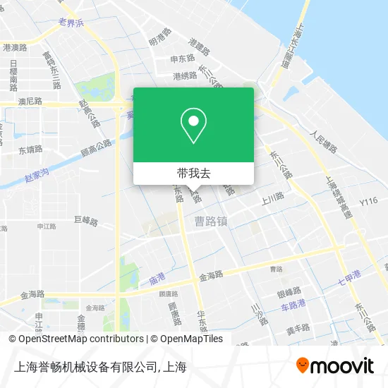 上海誉畅机械设备有限公司地图