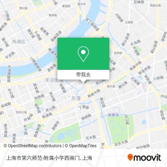 上海市第六师范-附属小学西南门地图