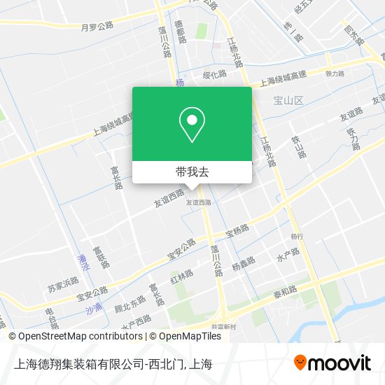 上海德翔集装箱有限公司-西北门地图