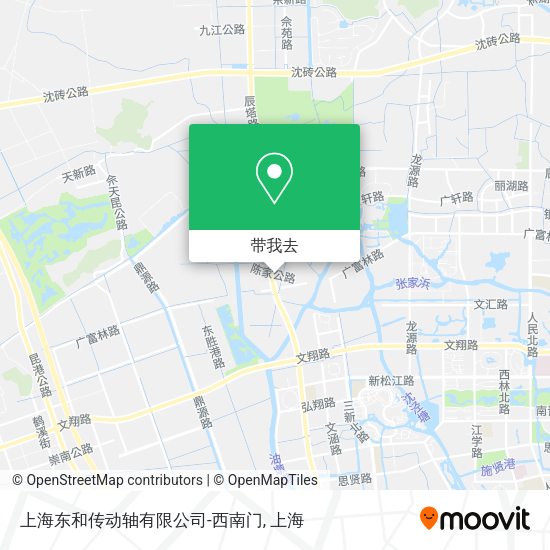 上海东和传动轴有限公司-西南门地图