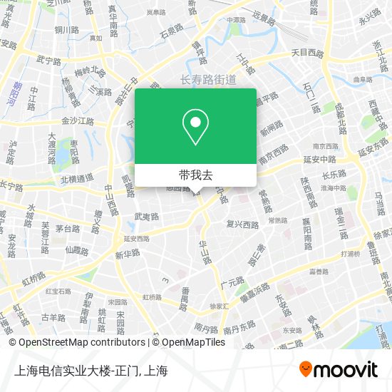 上海电信实业大楼-正门地图