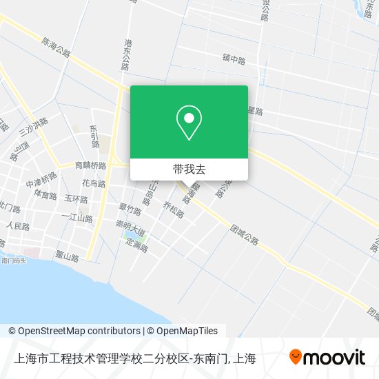 上海市工程技术管理学校二分校区-东南门地图