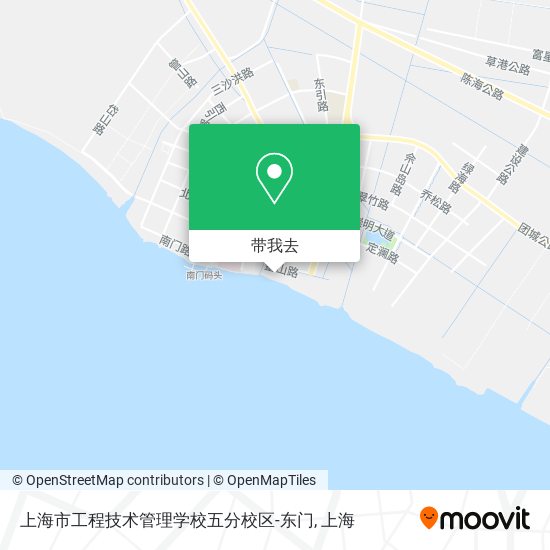 上海市工程技术管理学校五分校区-东门地图