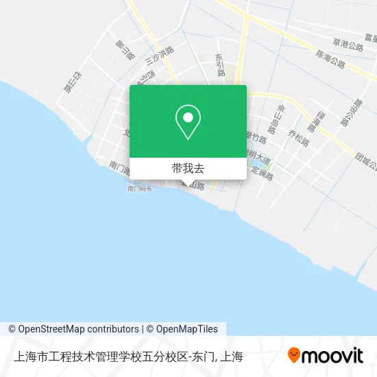 上海市工程技术管理学校五分校区-东门地图