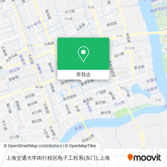 上海交通大学闵行校区电子工程系(东门)地图