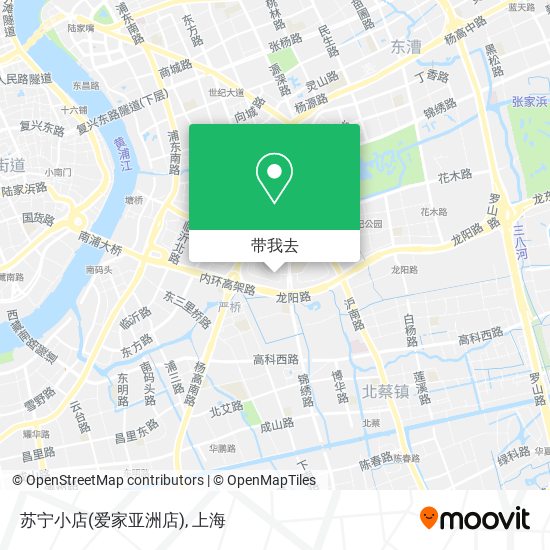 苏宁小店(爱家亚洲店)地图