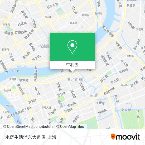 永辉生活浦东大道店地图