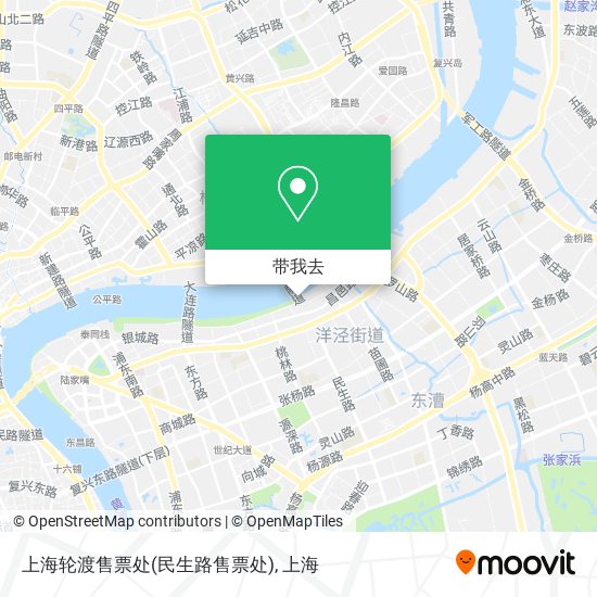 上海轮渡售票处(民生路售票处)地图