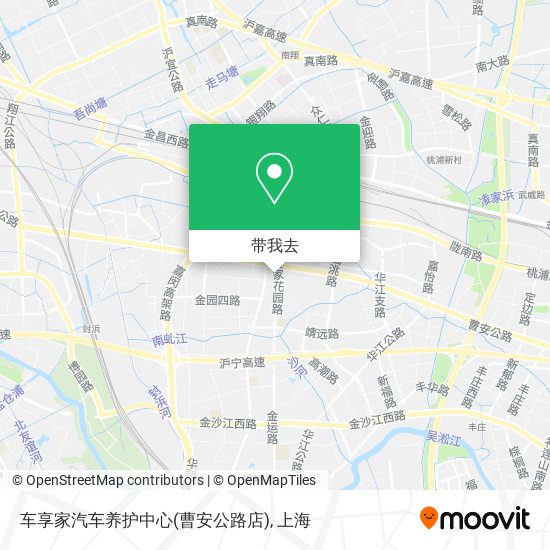 车享家汽车养护中心(曹安公路店)地图