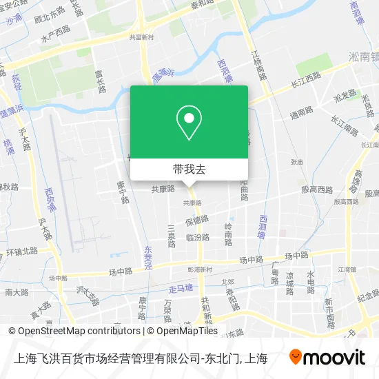 上海飞洪百货市场经营管理有限公司-东北门地图