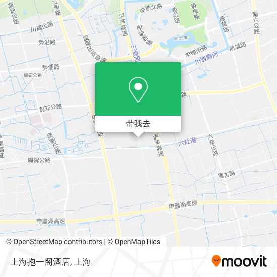 上海抱一阁酒店地图