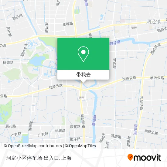 洞庭小区停车场-出入口地图